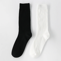 Men's Black White Mid-length Socks