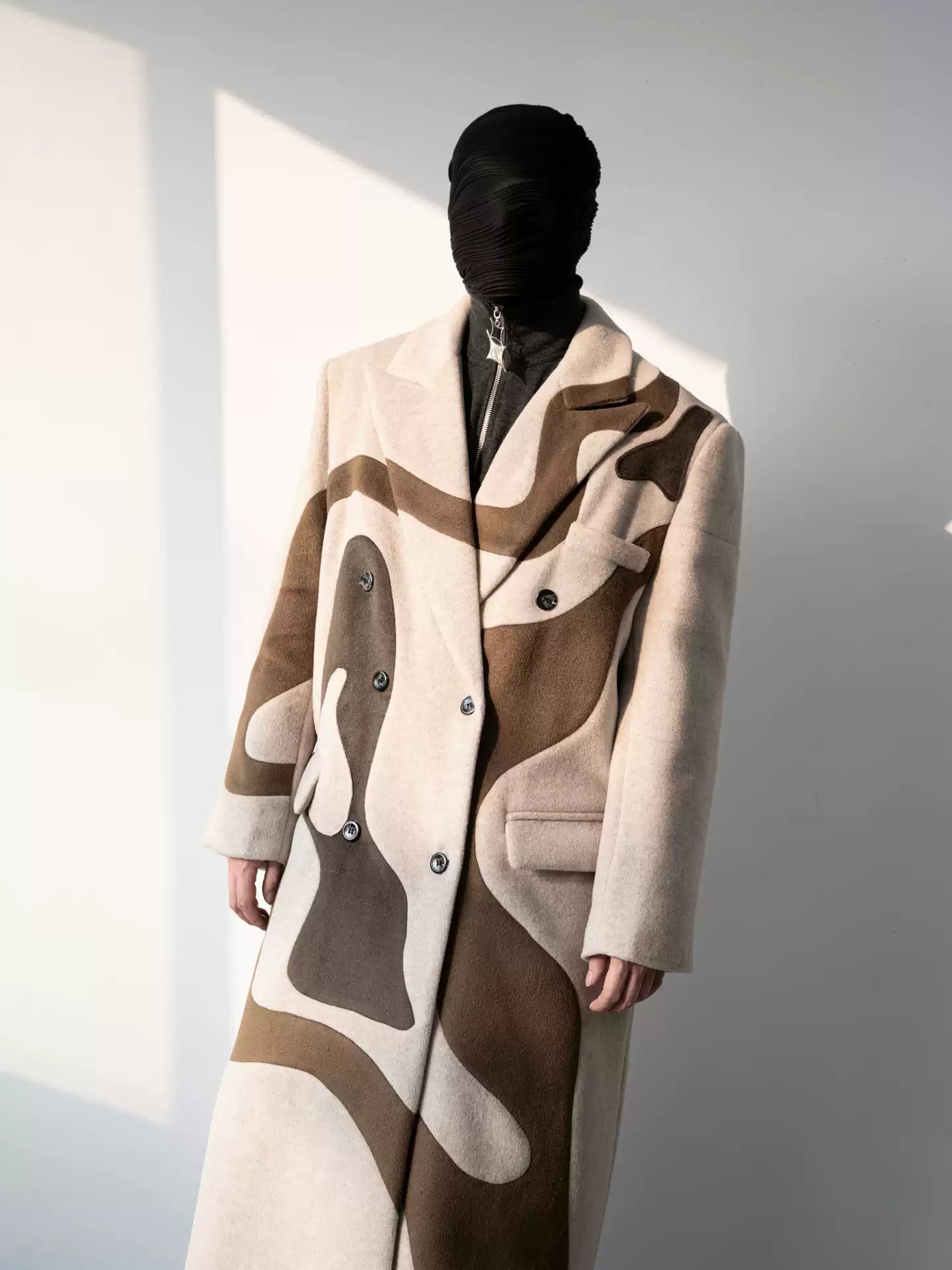 Men's Geometric design coat