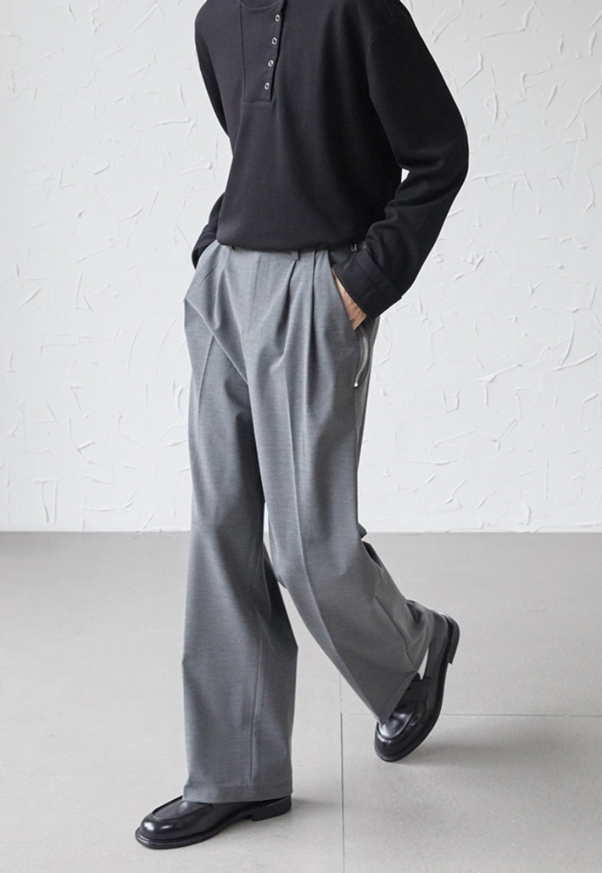 UZIP DESIGN Men's side zip trousers