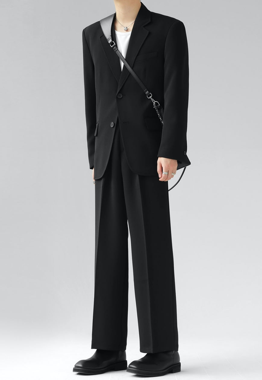 Men's Premium Solid Color Suit Set