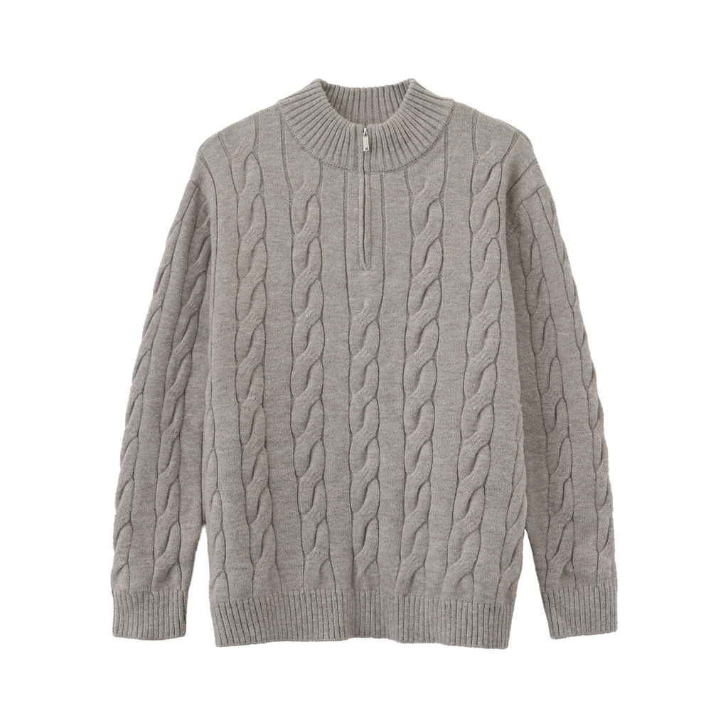 Men's Heritage Half-Zip Cable Knit Sweater