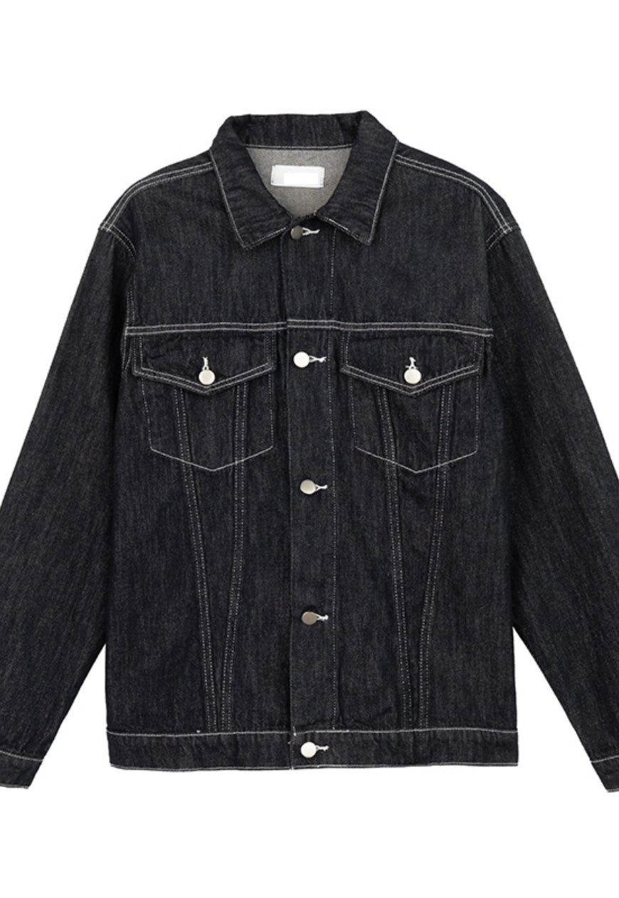Men's Textured denim jacket