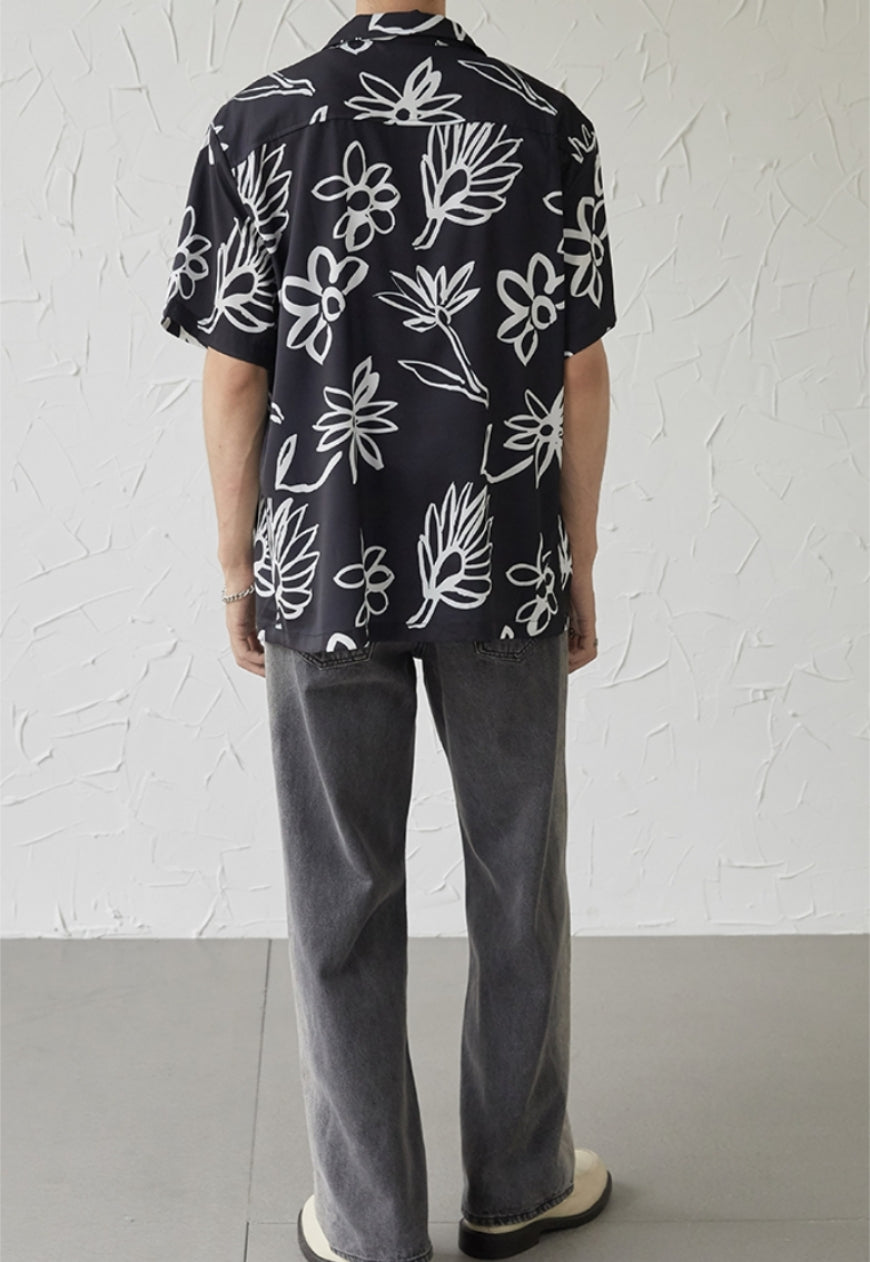 UZIP DESIGN Men's design botanical shirt