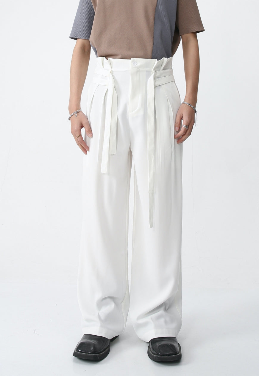 Men's mid high wide pants