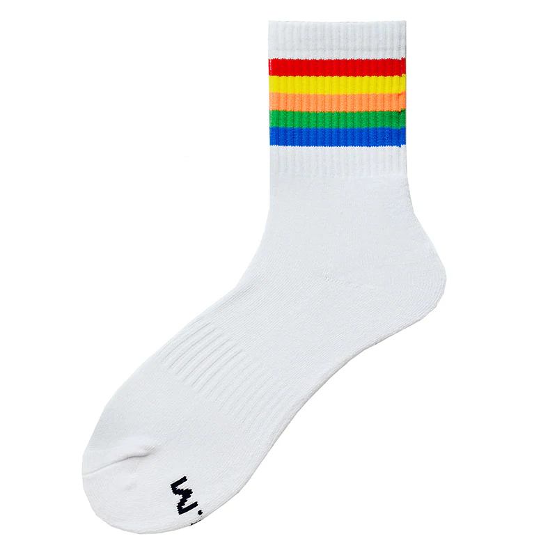 Men's Rainbow Stripe Sports Socks