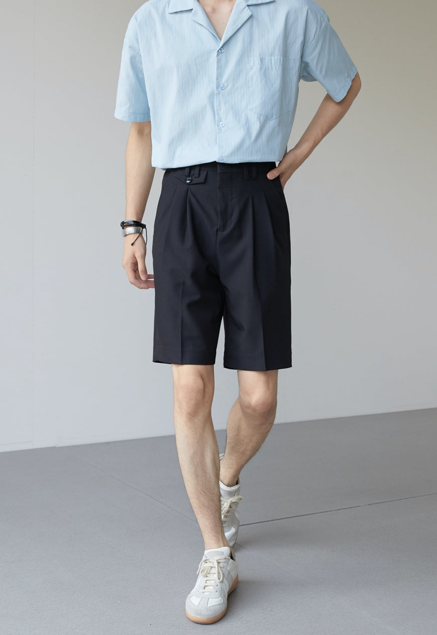 Men's High sense of straight loose shorts