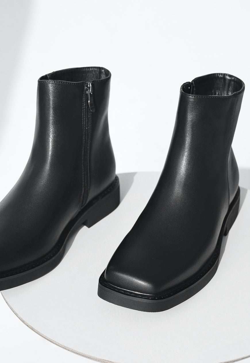 Men's square toe boots