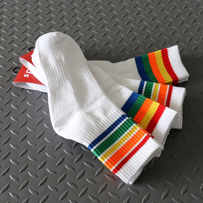 Men's Rainbow Stripe Sports Socks
