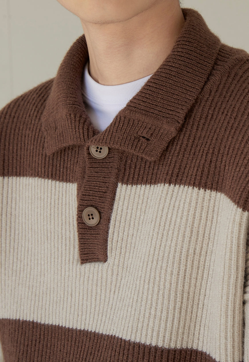 Men's Polo thick sweater