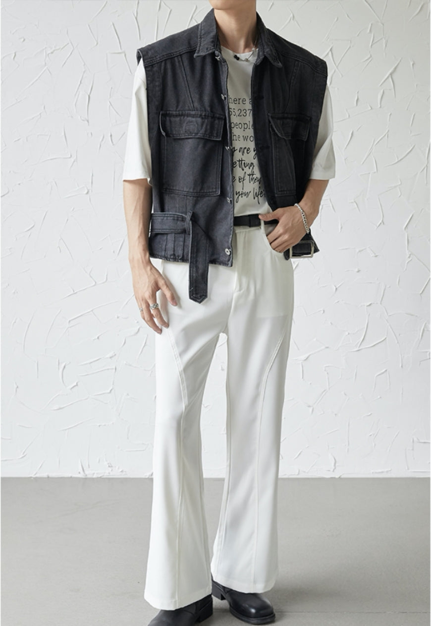 UZIP DESIGN Men's Design Denim Vest