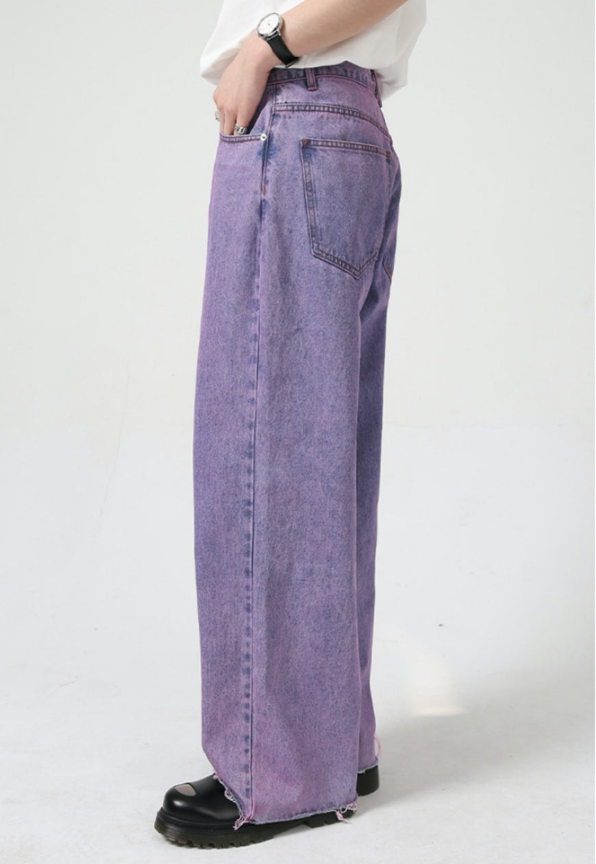 UZIP DESIGN Men's vintage purple jeans