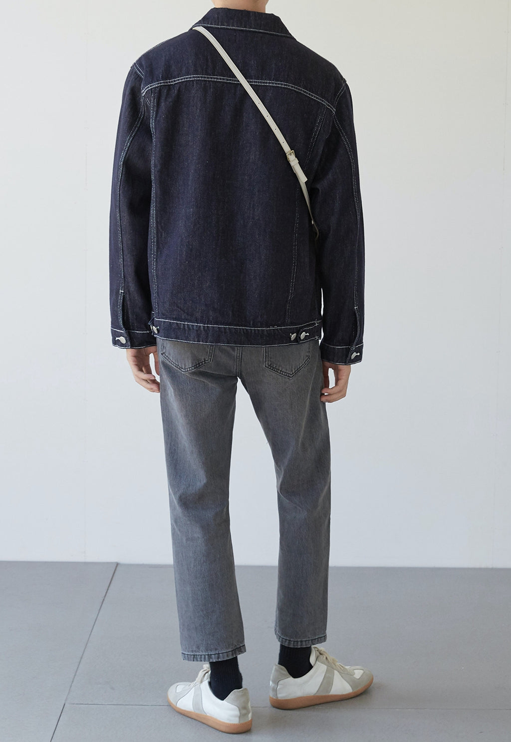 Men's Textured denim jacket