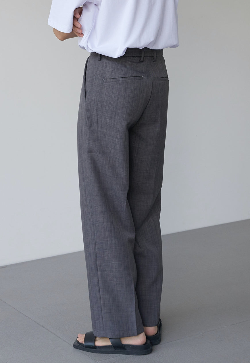 Men's summer high-end straight-leg trousers