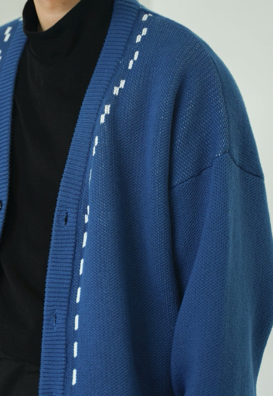UZIP DESIGN Men's vintage cardigan sweater