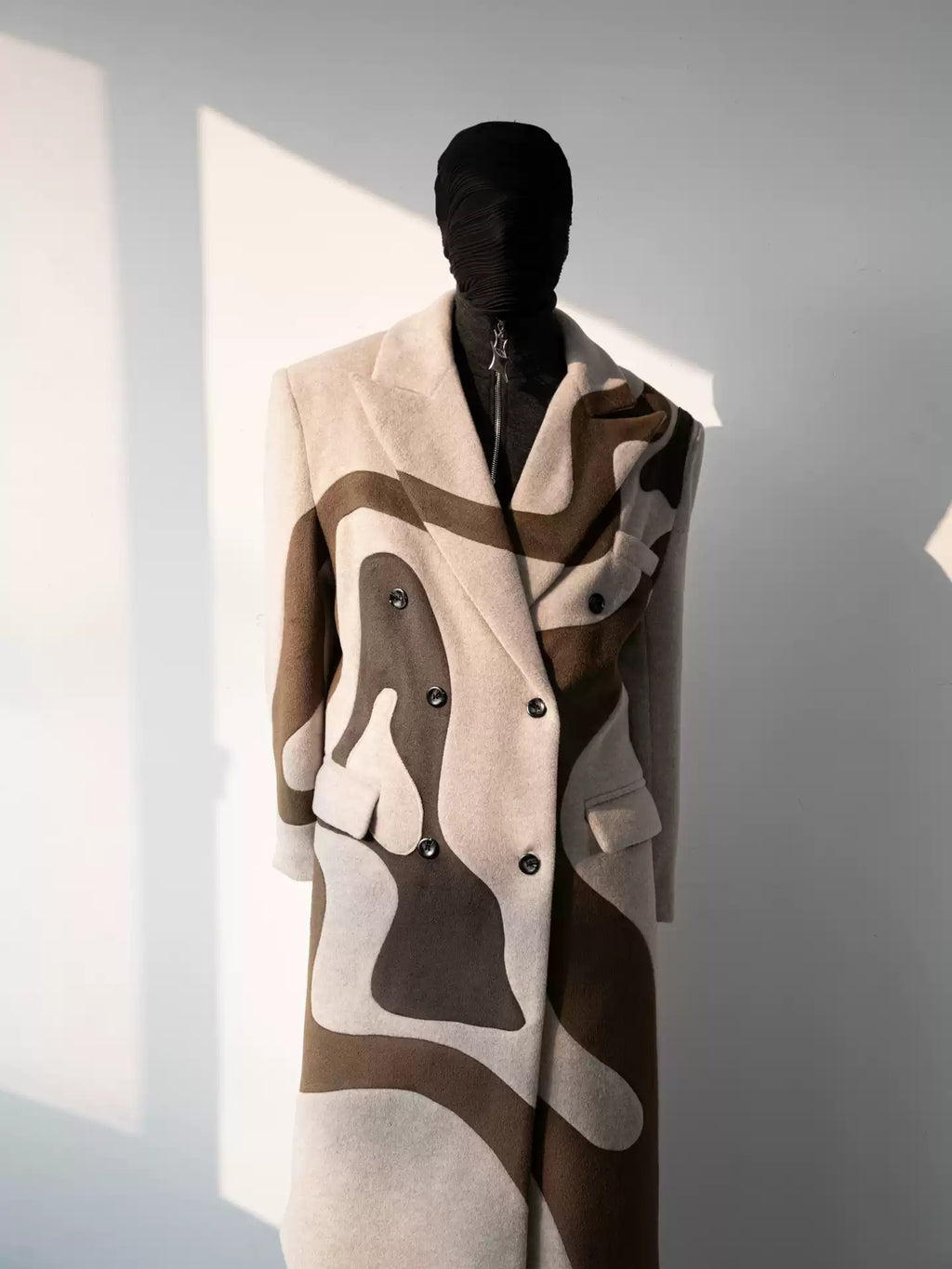 Men's Geometric design coat