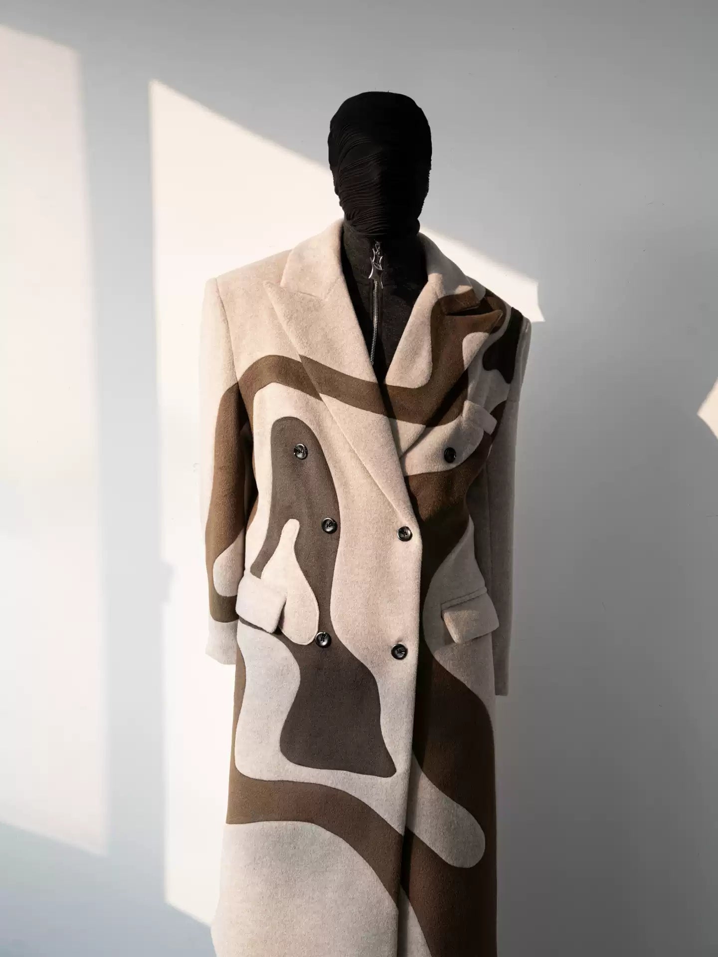 Men's Geometric design coat