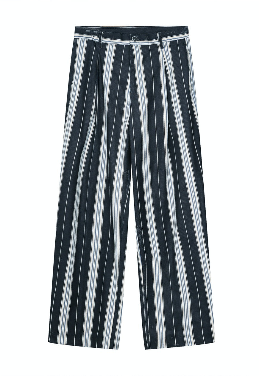 UZIP DESIGN Men's statement striped trousers