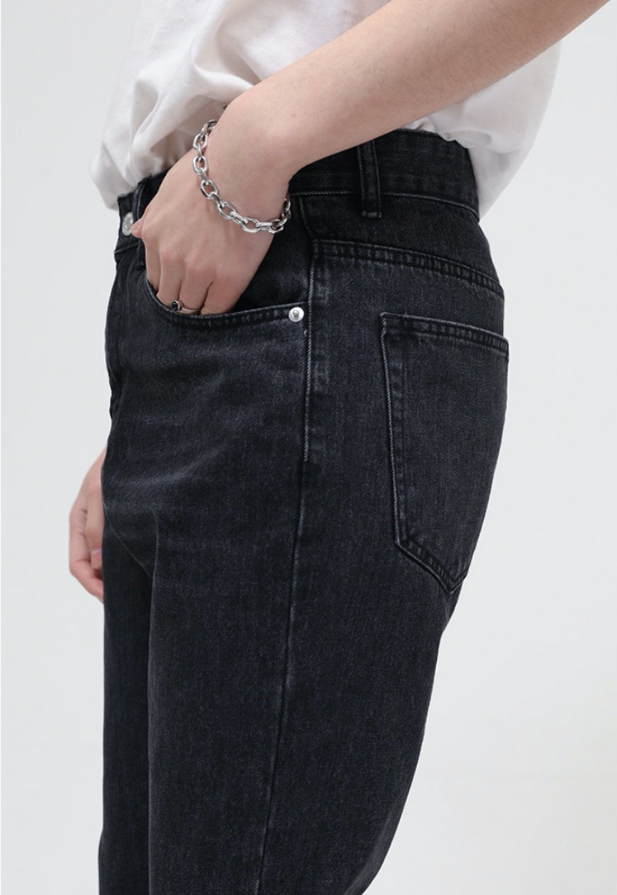 UZIP DESIGN Men's patchwork jeans