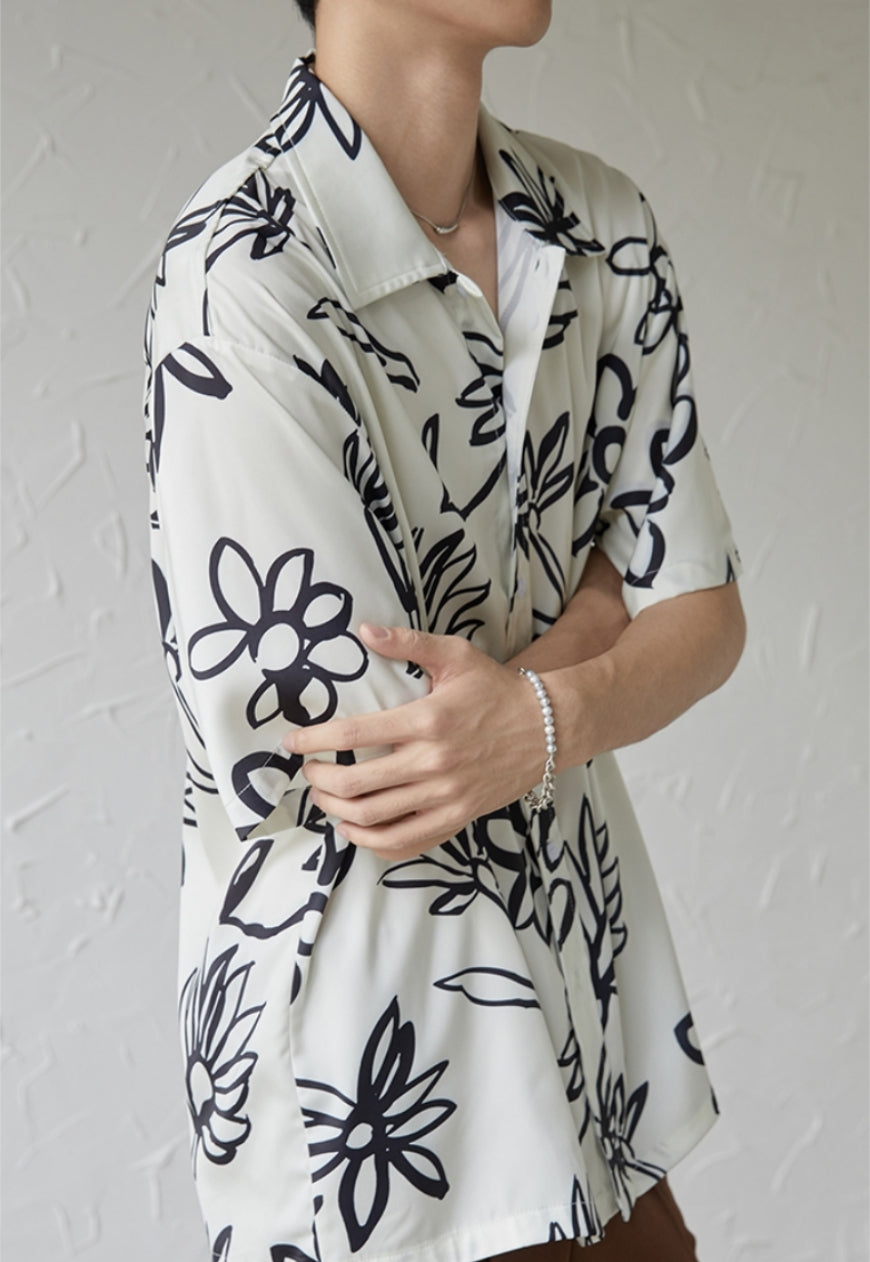 UZIP DESIGN Men's design botanical shirt