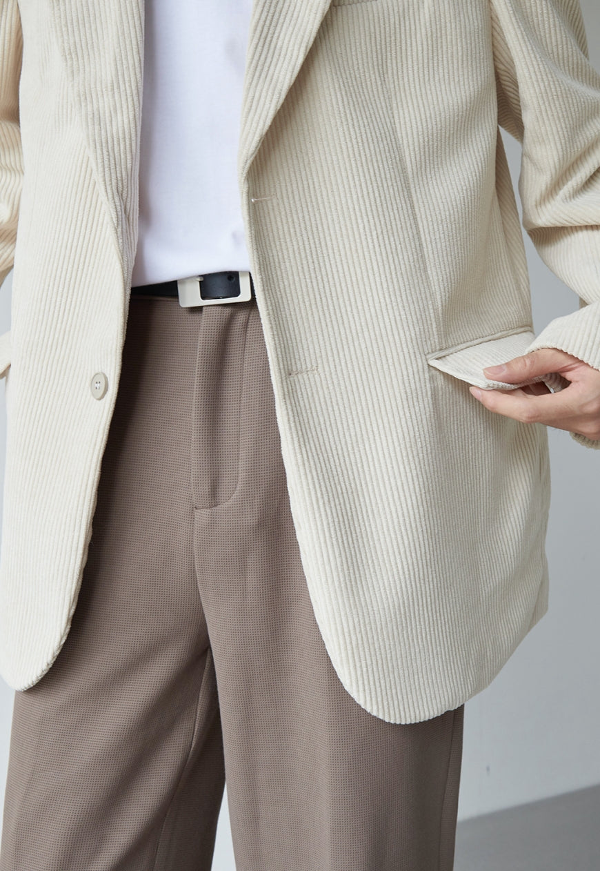 Men's Corduroy texture suit jacket