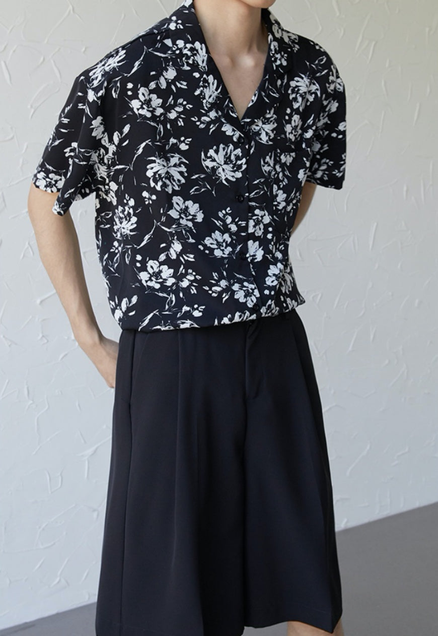 UZIP DESIGN Men's fashion floral shirts