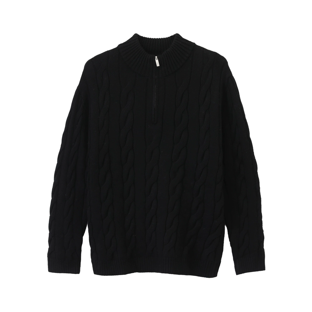 Men's Heritage Half-Zip Cable Knit Sweater