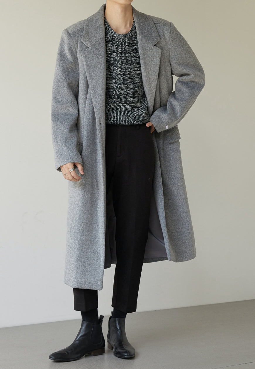 Men's Thick woolen high-class coat