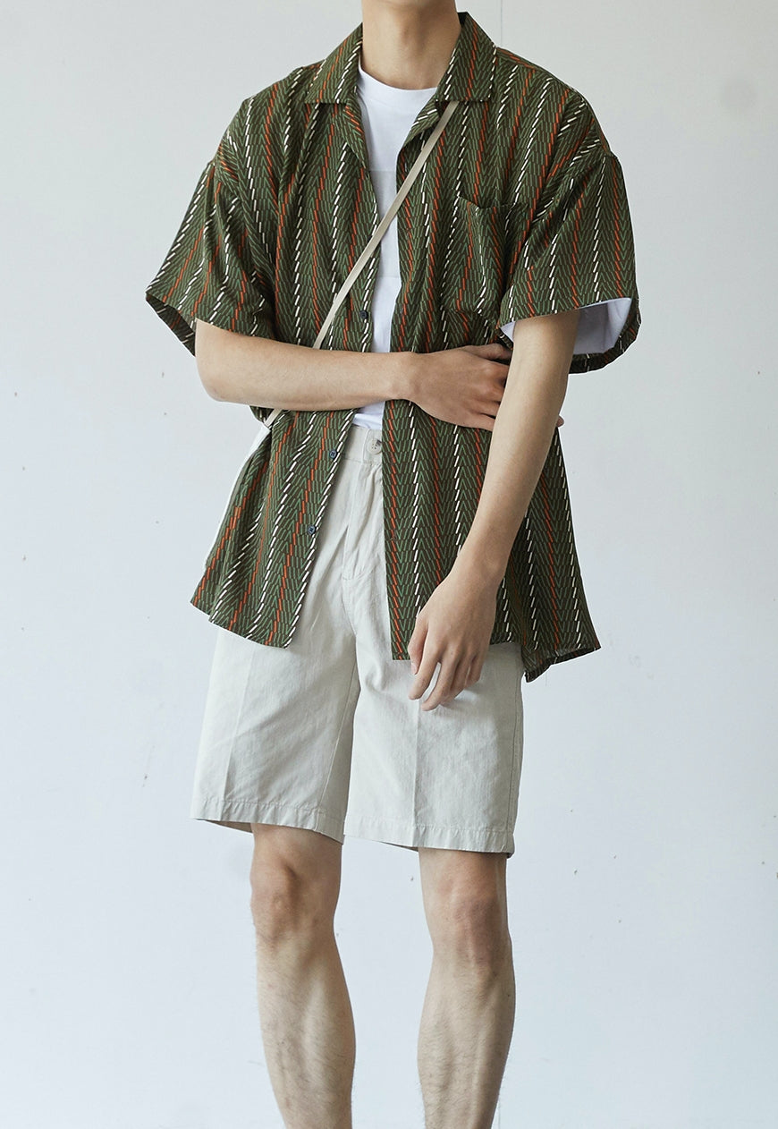 【Sale】Men's Vintage green shirt