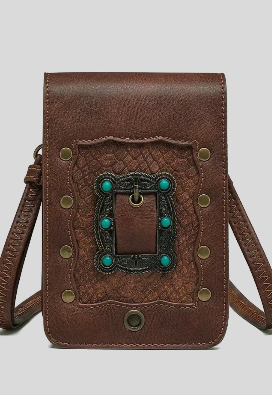 UZIP DESIGN Unisex retro texture messenger bag
