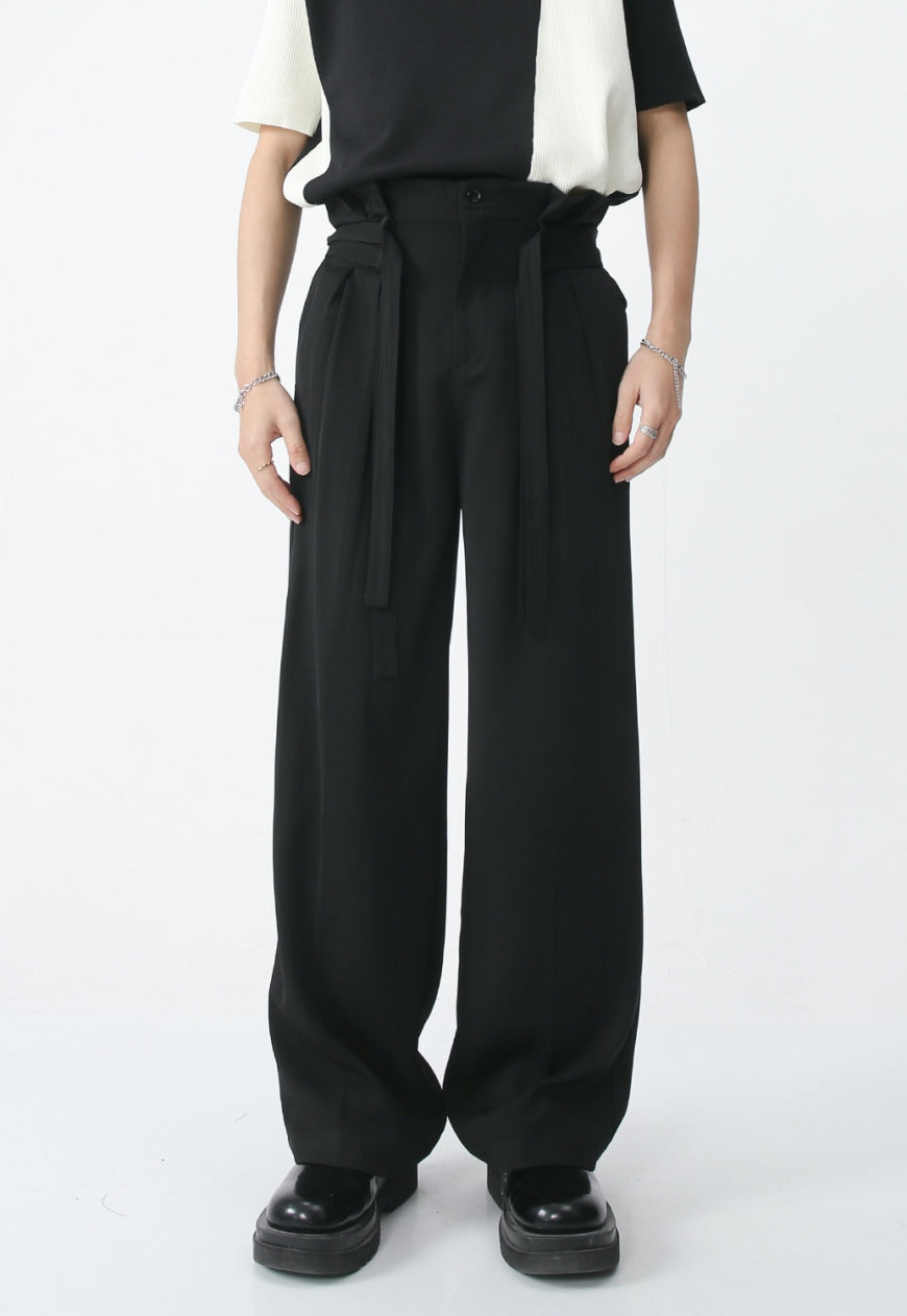 Men's mid high wide pants