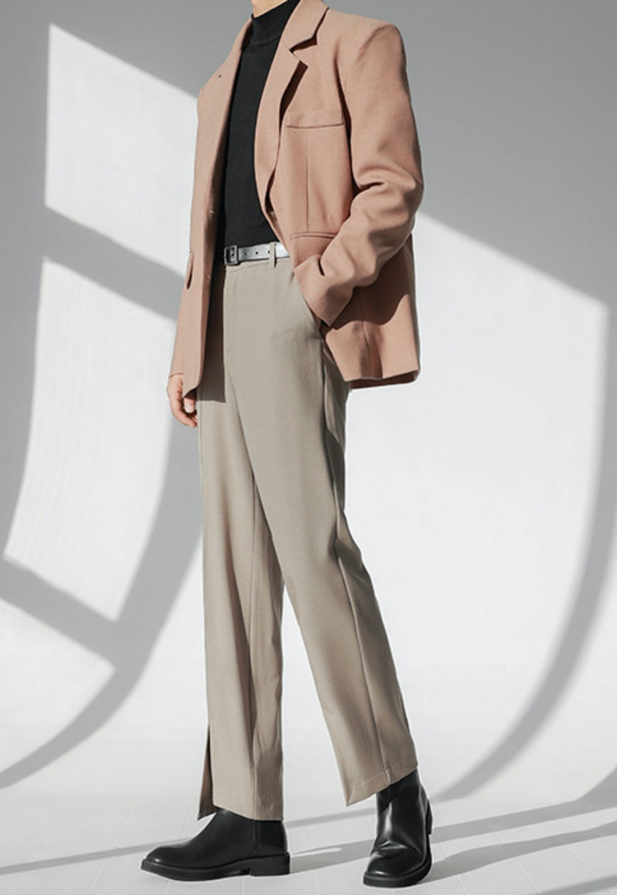 Men's irregular design suit pants