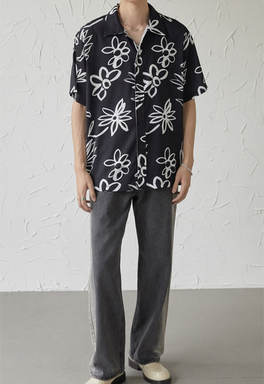 UZIP DESIGN Men's design botanical shirt
