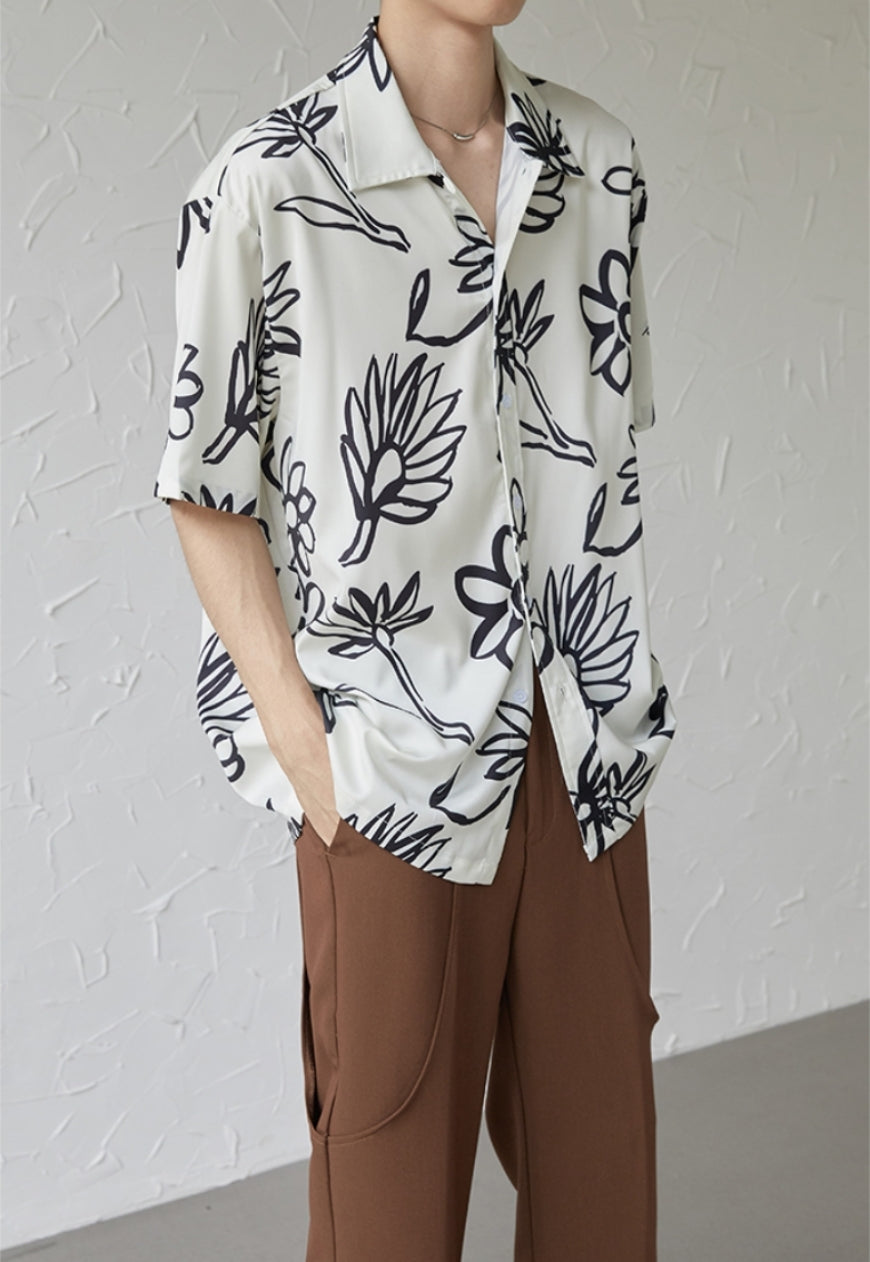 UZIP DESIGN Men's design botanical shirt