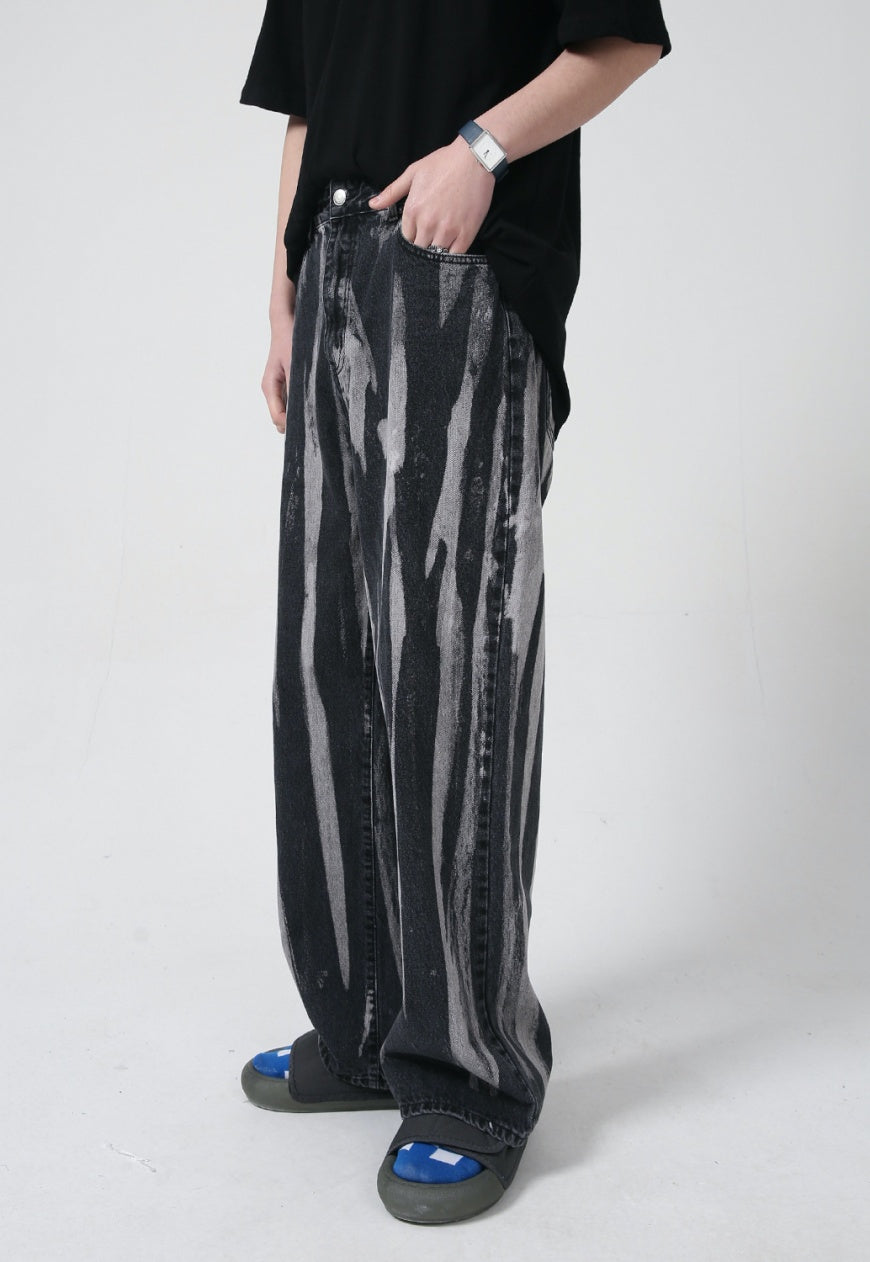 UZIP DESIGN Men's Tie-Dye Jeans