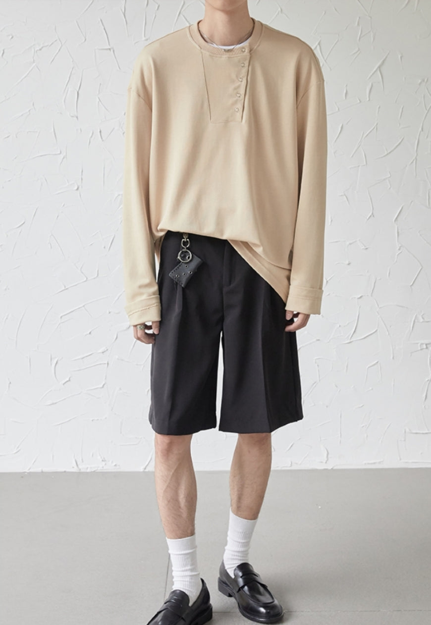 UZIP DESIGN Men's Solid button T-shirt
