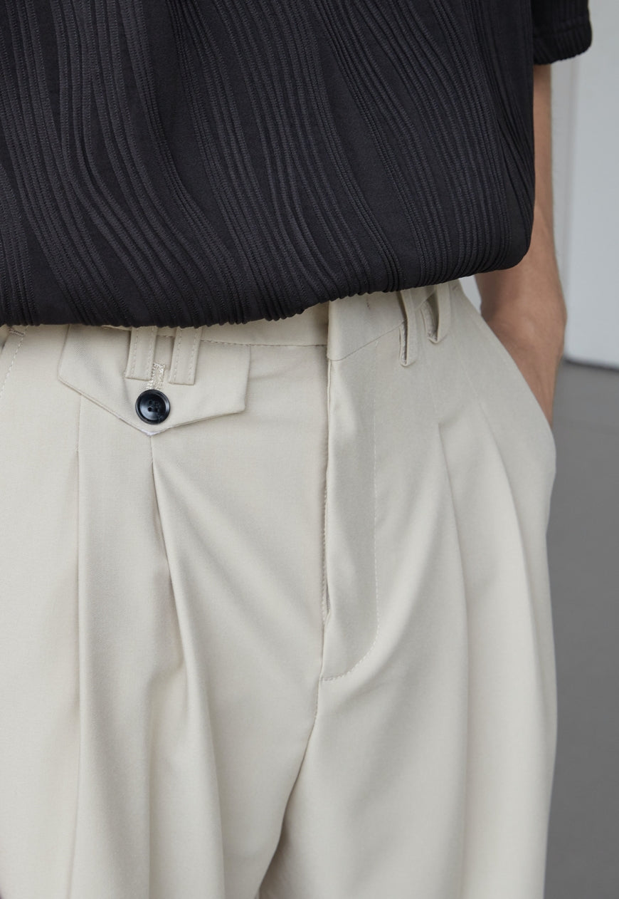 Men's High sense of straight loose shorts