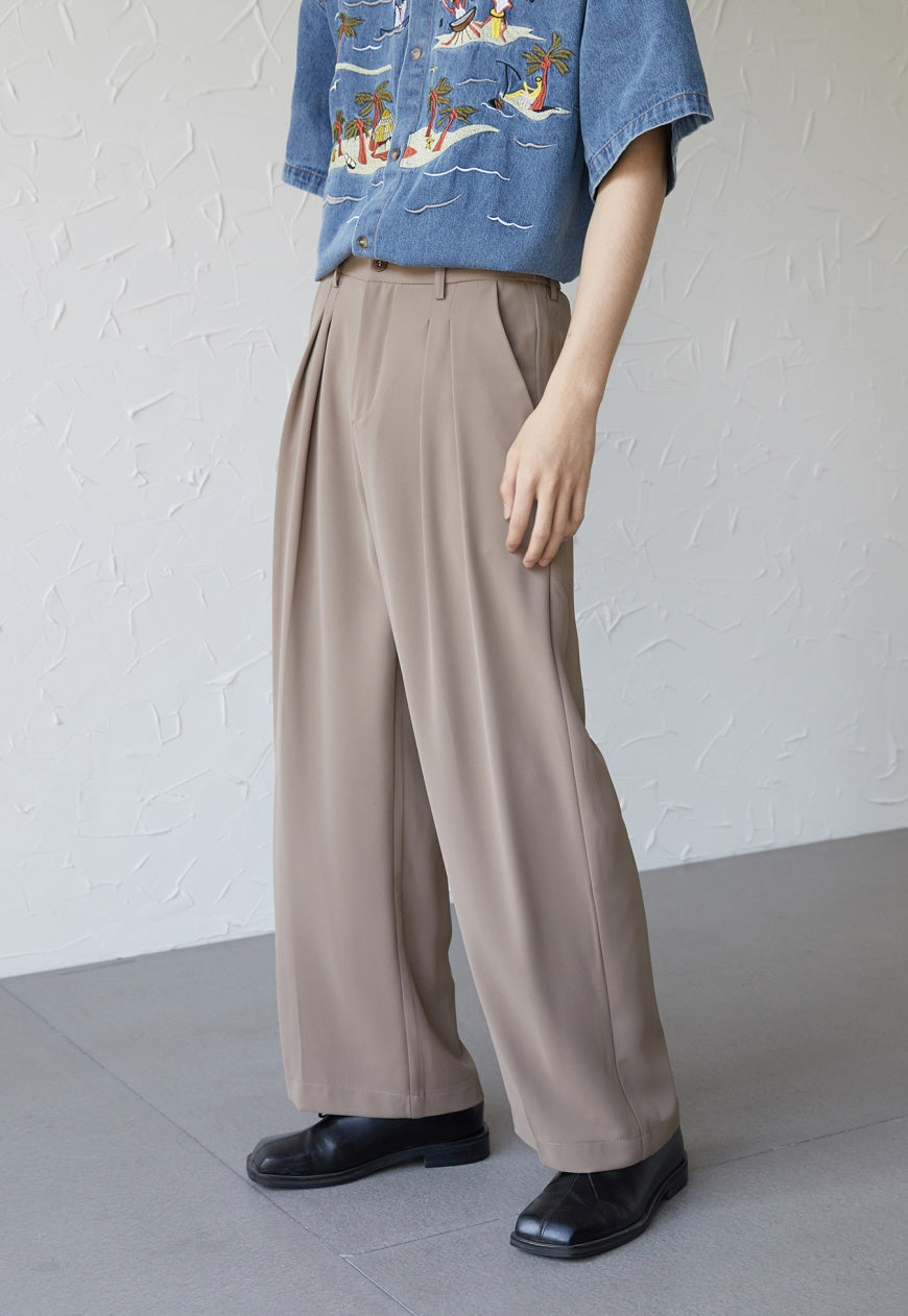 UZIP DESIGE Menâ€™s retro loose trousers