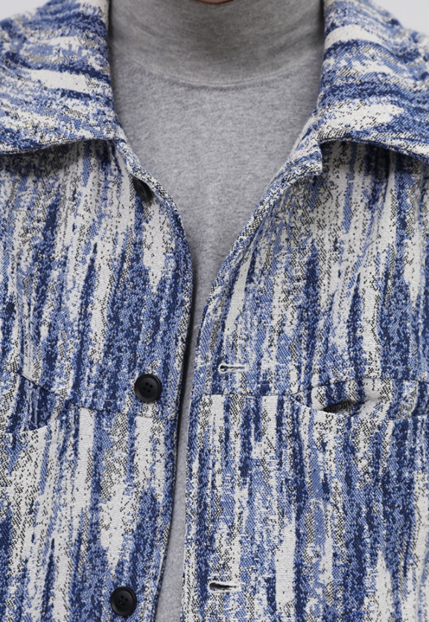Men's Snowflake retro coat