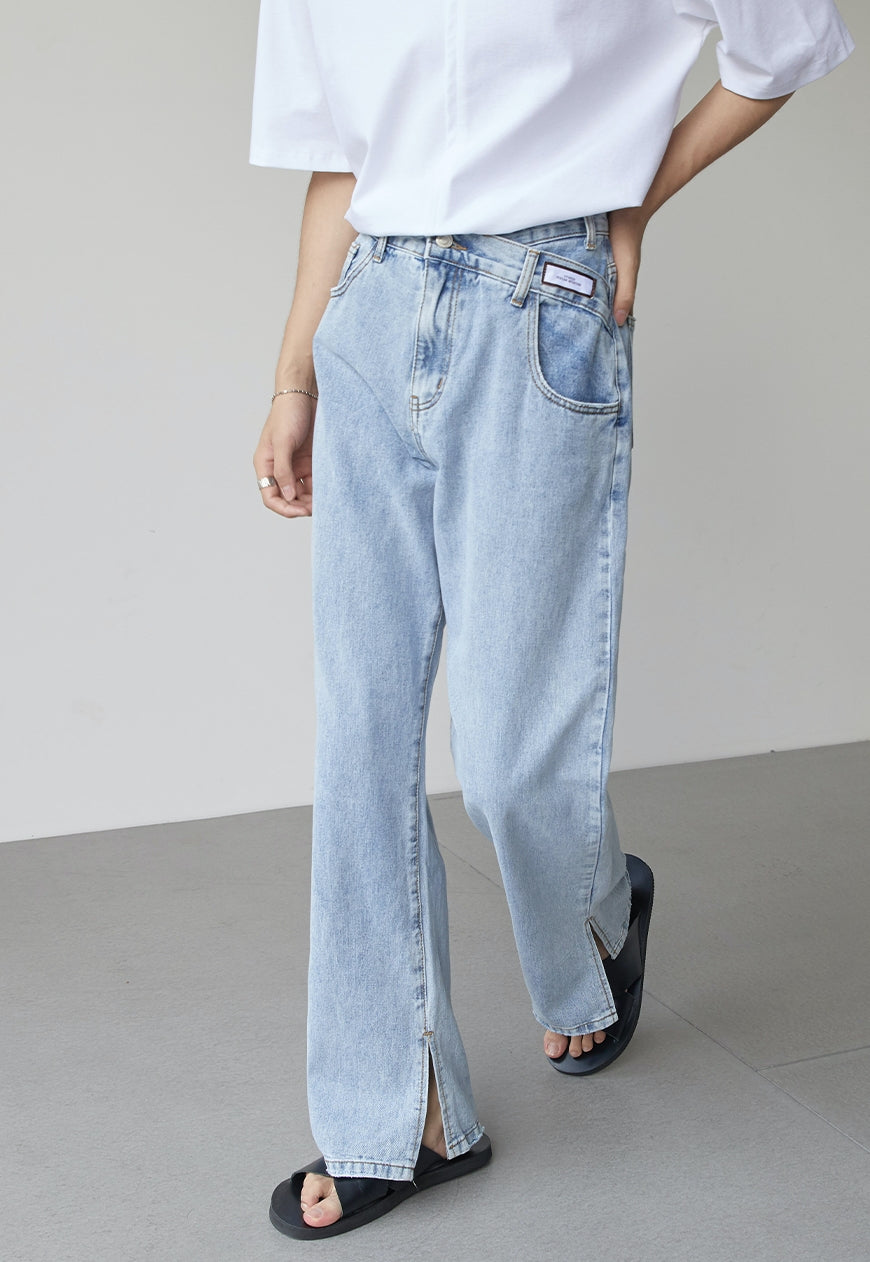 UZIP DESIGN Men's High-quality summer straight jeans