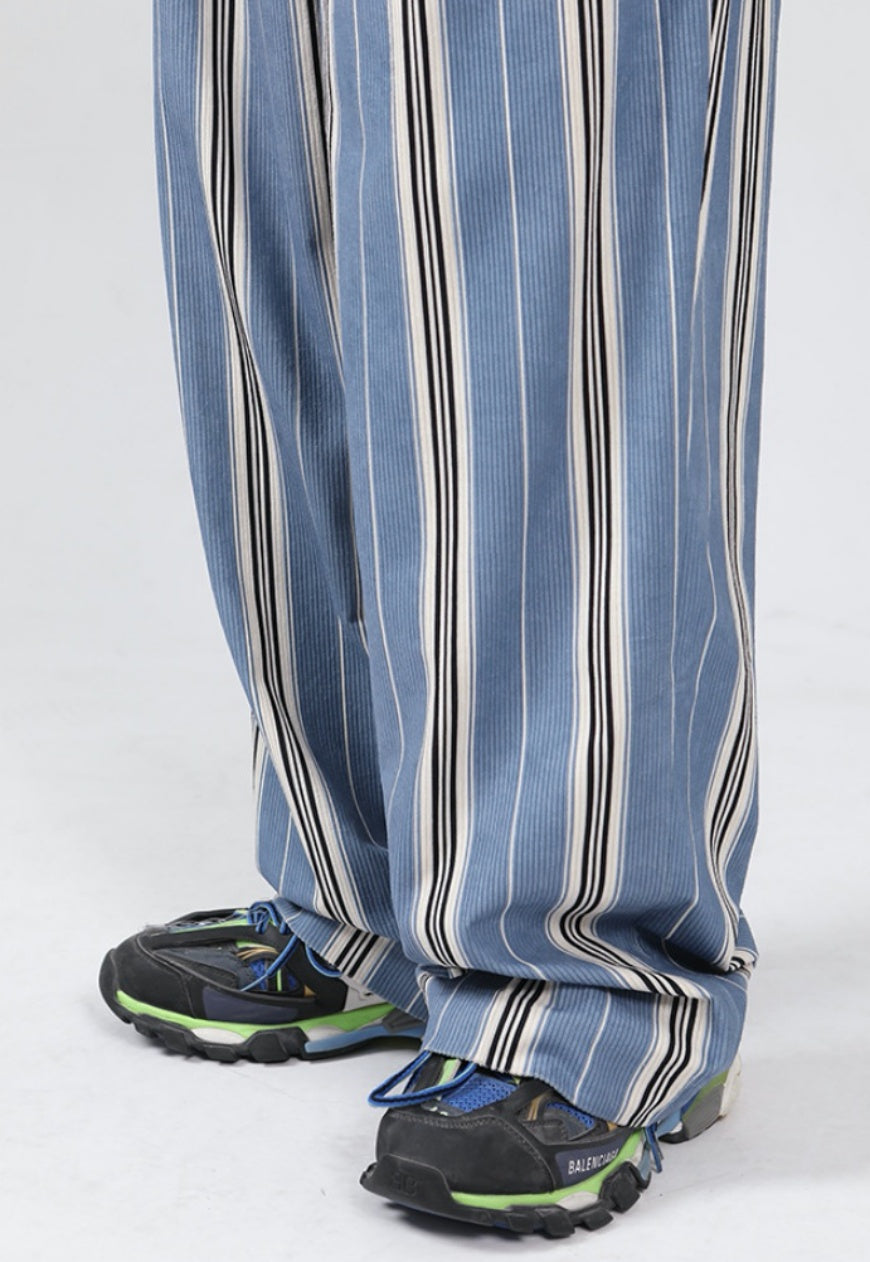UZIP DESIGN Men's statement striped trousers