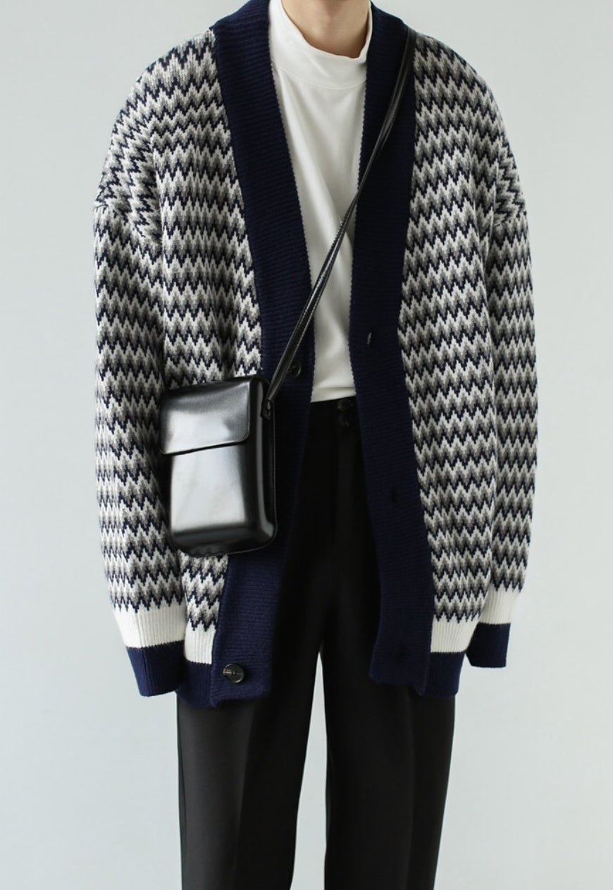 UZIP DESIGN  Men's Homemade black diagonal bag