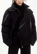 Menâ€™s pleated padded jacket