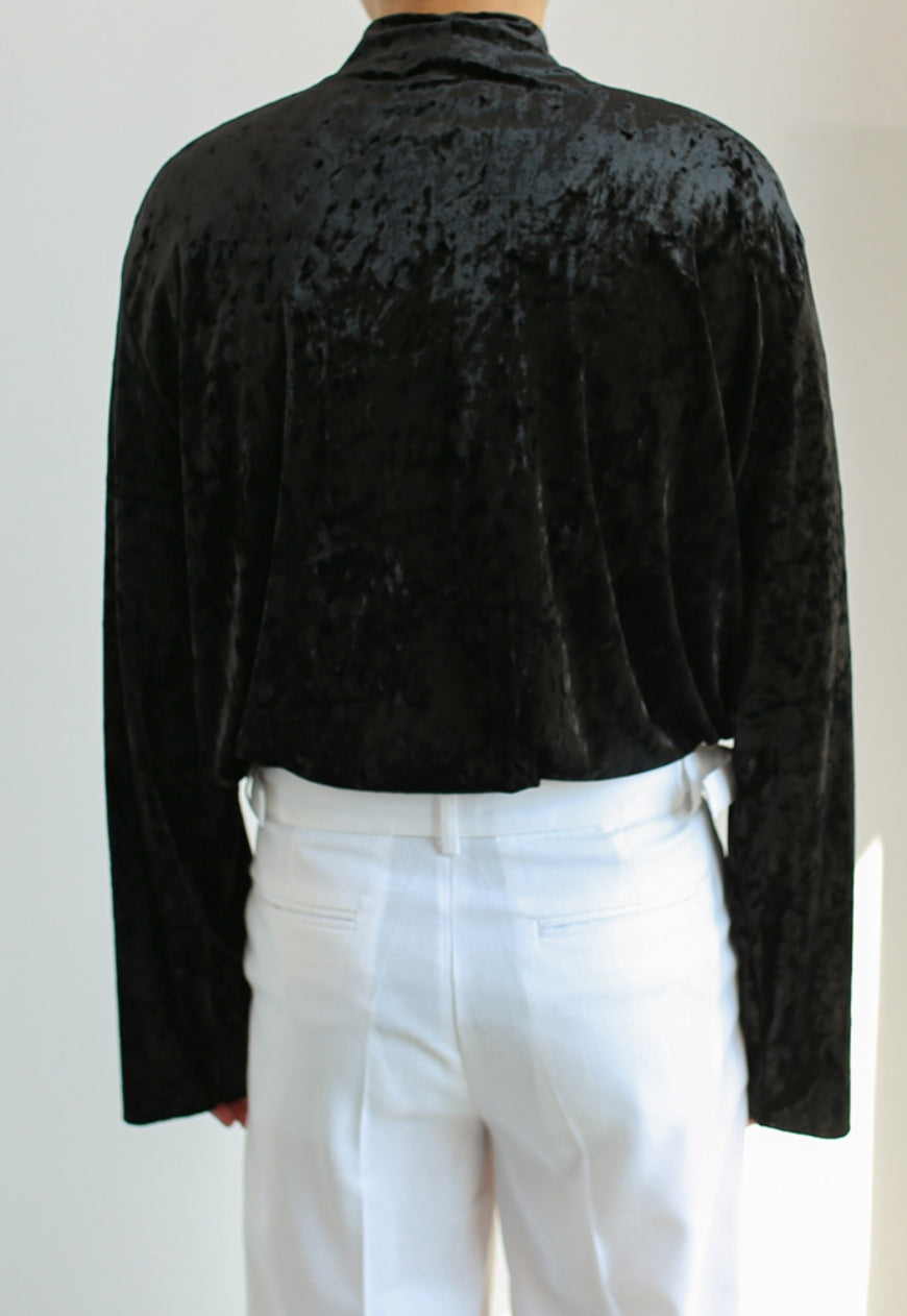 Men's Spring gold velvet T-shirt