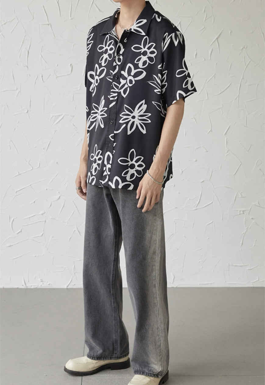 UZIP DESIGN Men's design botanical shirt