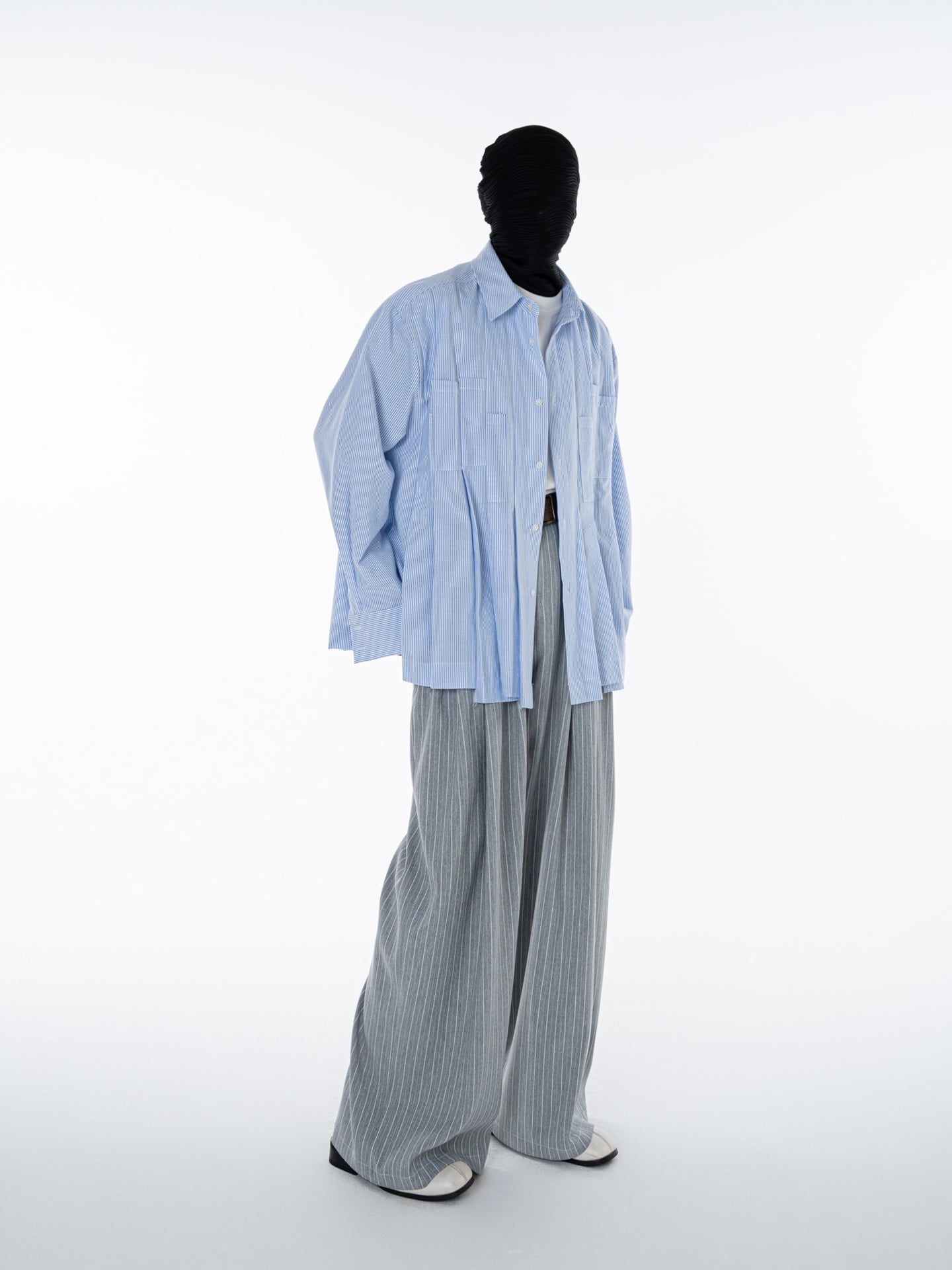Men's irregular deconstructed shirt