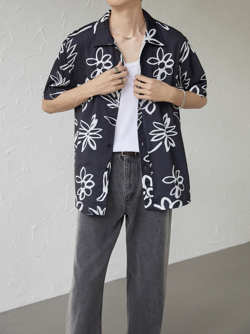 UZIP DESIGN Men's design botanical shirt
