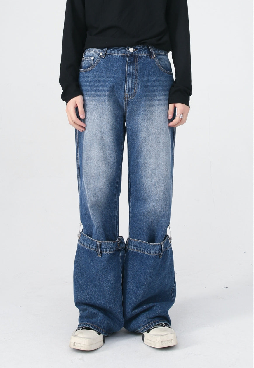 Men's Design panelled jeans
