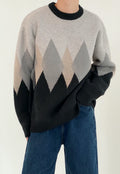 MEN'S Vintage diamond sweater
