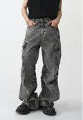 Men's Vintage Oversized Pocket Denim