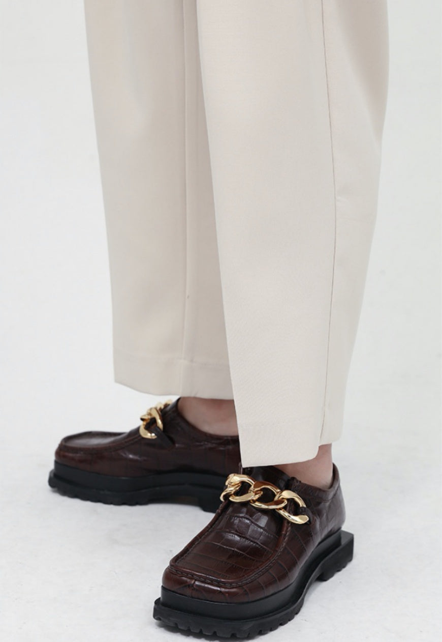 Men's loose personality ninth trousers